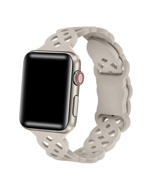 The Posh Tech White Lace Silicone Apple Watch® Watchband for men