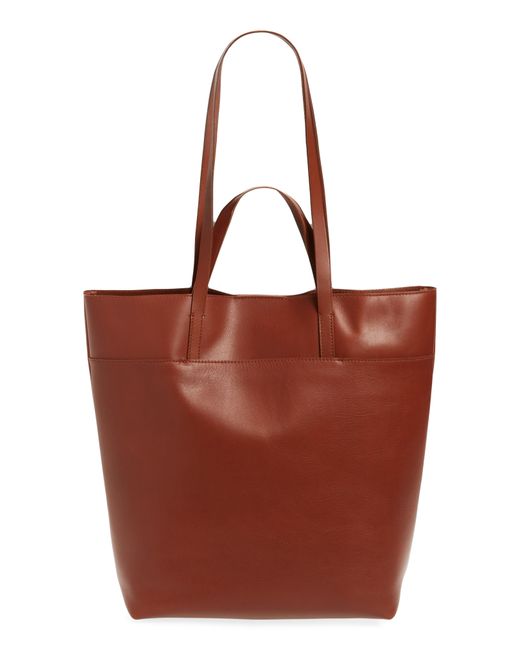 Madewell Red The Essential Leather Tote