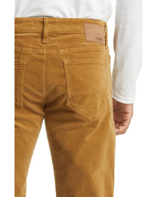 Mavi Natural Zach Straight Leg Fit Corduroy Pants for men