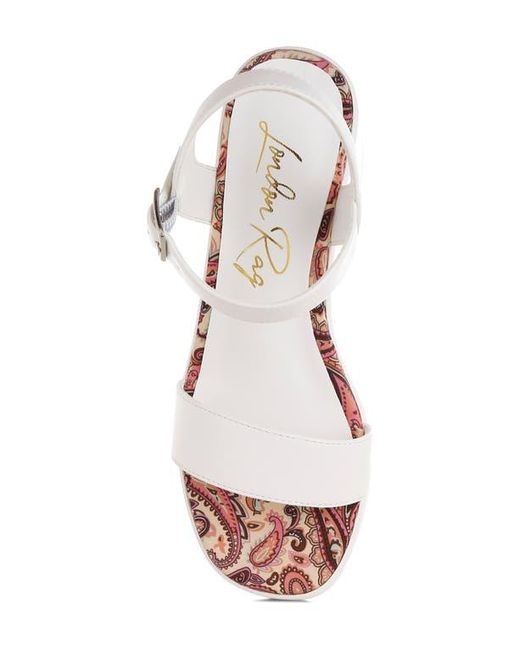 LONDON RAG White Kolata Platform Sandal