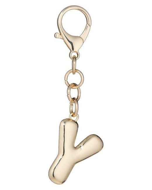 Leith Metallic Bubble Initial Bag Charm