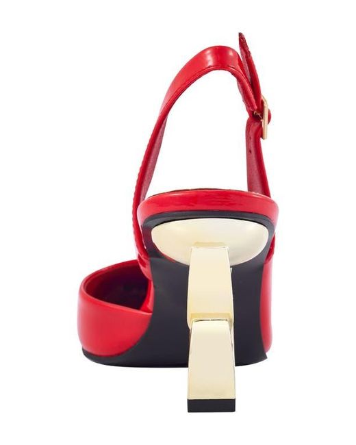 Ninety Union Red Rain Slingback Pump