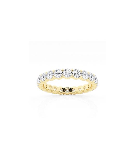 Badgley Mischka White Round Cut Lab Created Diamond Infinity Ring