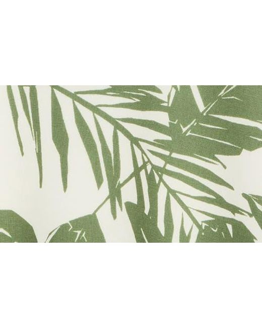 Tahari Green Print Top