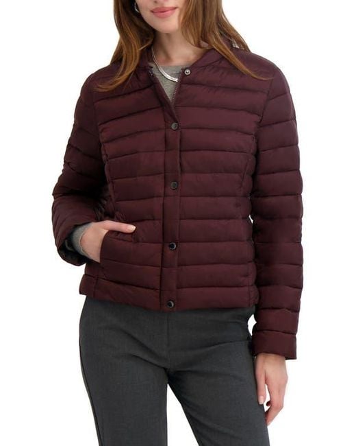 Tahari Red Bee Puffer Jacket