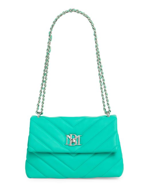 Badgley Mischka Diagonal Quilted Convertible Shoulder Bag in Green Lyst