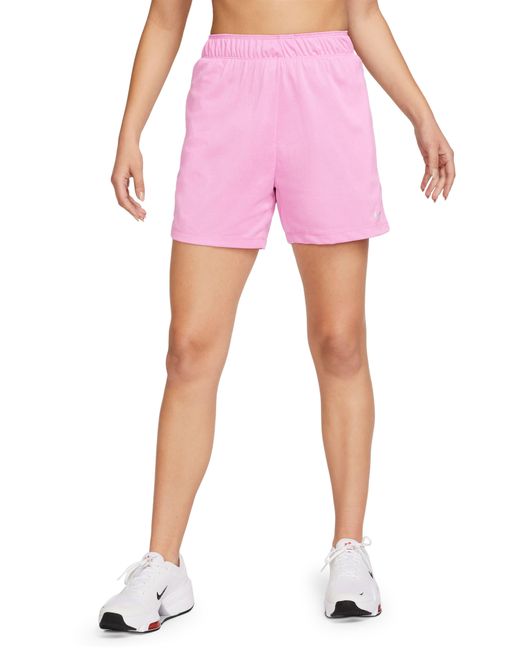 Nike Pink Attack Dri-fit Fitness 5" Shorts