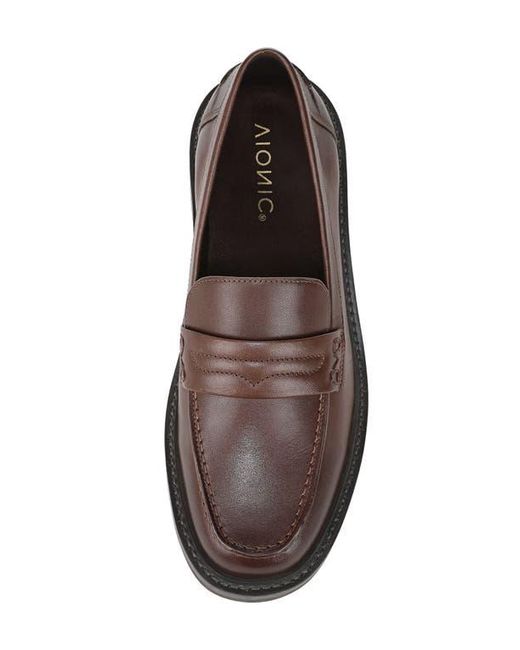 Vionic Brown Caitlin Penny Loafer