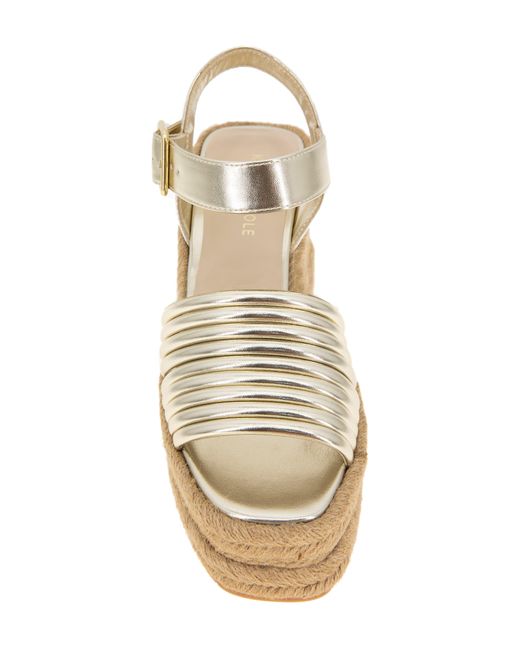Kenneth Cole Natural Shelby Espadrille Wedge Sandal