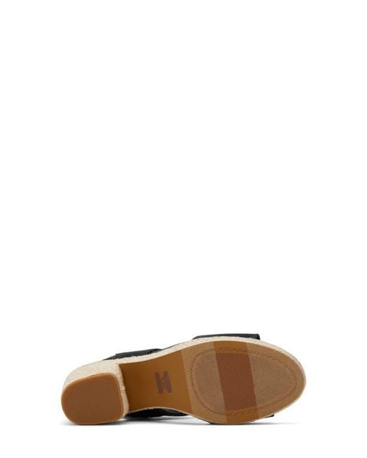 TOMS Black Majorca Platform Sandal