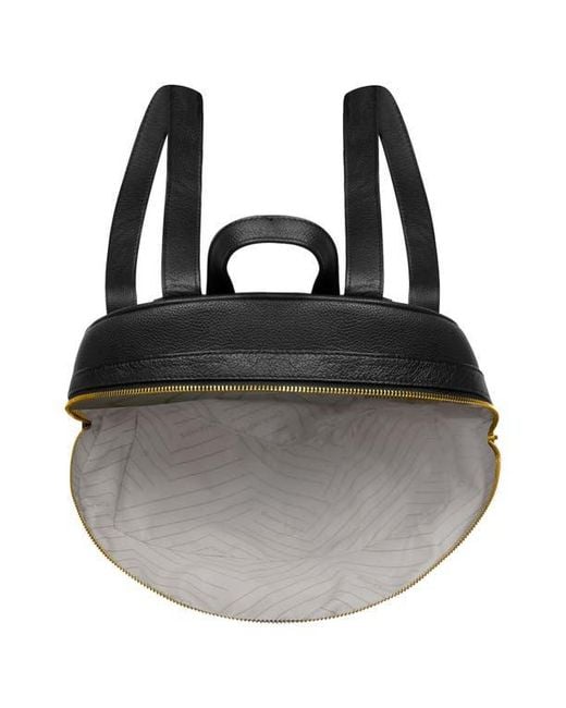 CHAMPS Black Leather Backpack