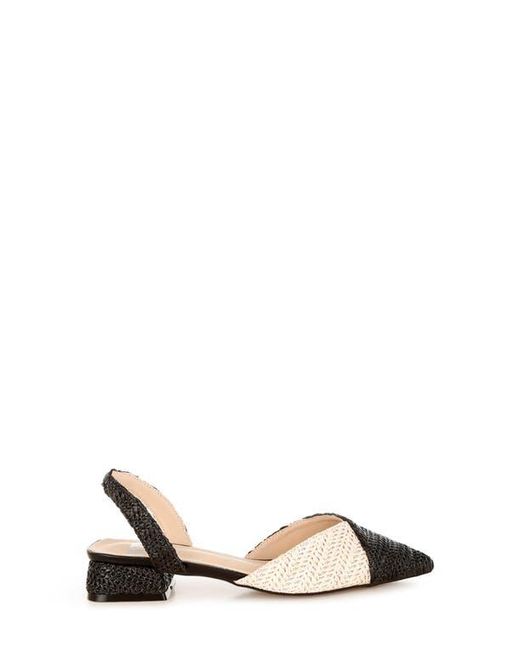 Rag & Co Black Kinjay Slingback Pump