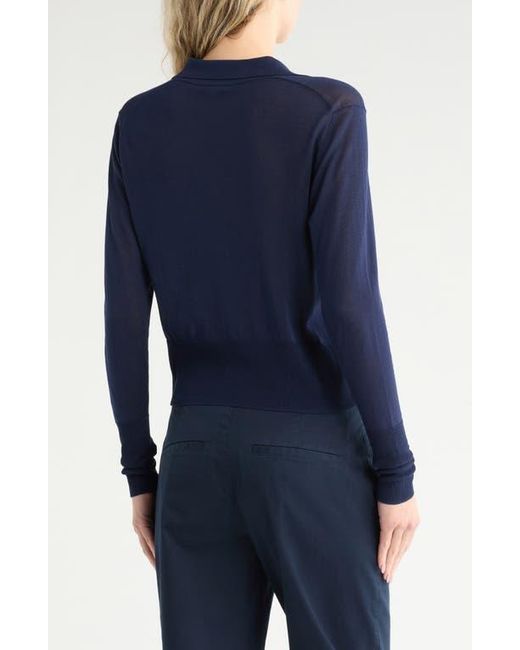 Vince Blue Collared Button-Up Shirt