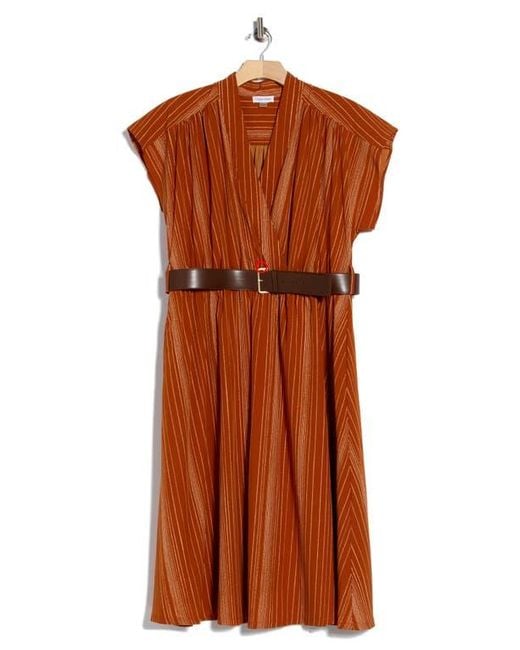 strapless open back dress Miss Circle Tori Wine Red Pleated Mini Dress with Chiffon Scarf M main image 1