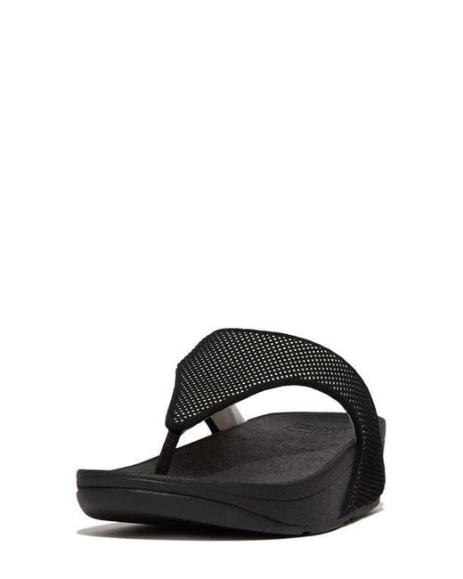 Fitflop Black Water Resistant Two Tone Flip Flop