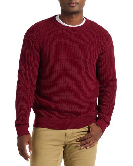 Robert Graham Red Dobbs Waffle Knit Sweater for men