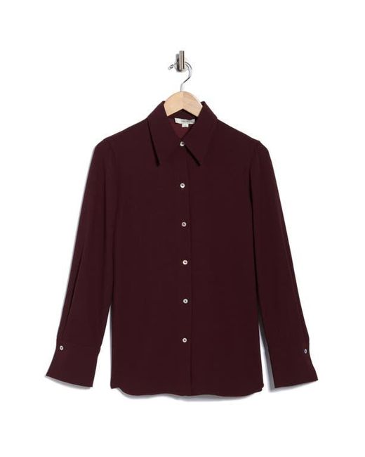 Vince Red Easy Button-Down Shirt
