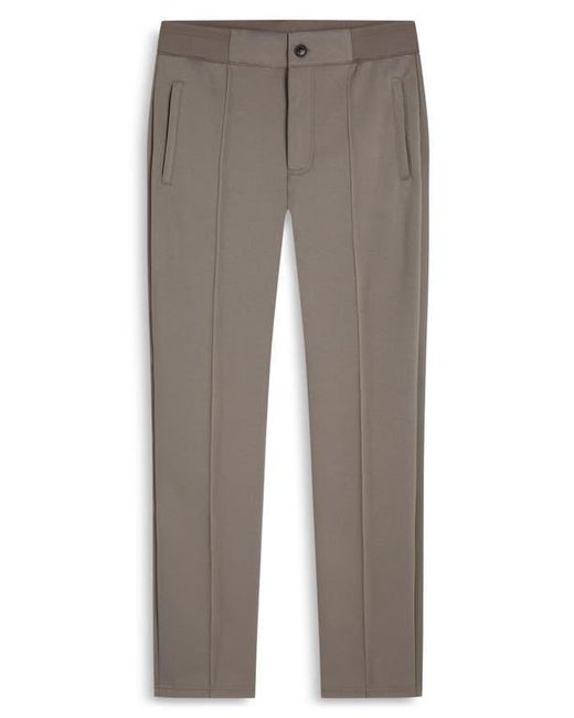 Bugatchi Gray Soft Touch Pintuck Knit Pants for men