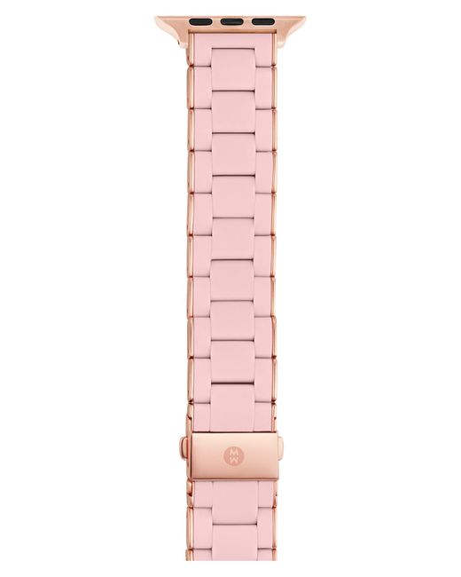 Michele Pink Silicone 20mm Apple Watch® Watchband