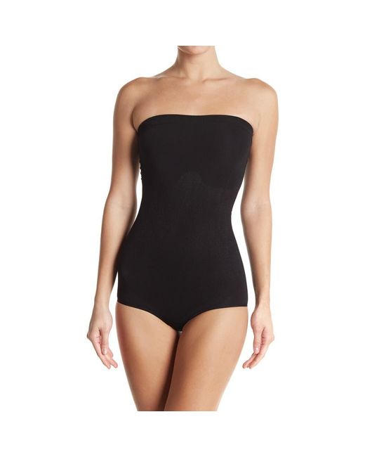 Body Beautiful Black Seamless Strapless Bodysuit