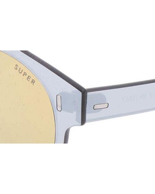 Retrosuperfuture Metallic 54Mm Round Sunglasses