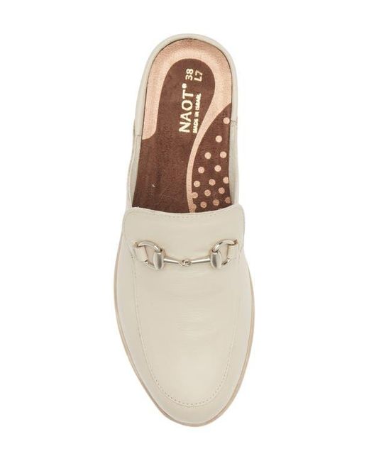 Naot White Halny Mule
