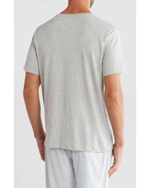 Original Penguin Gray Henley T-shirt for men