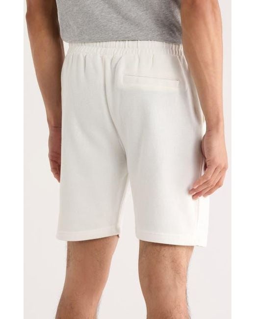 FLEECE FACTORY White Core Fleece Shorts for men