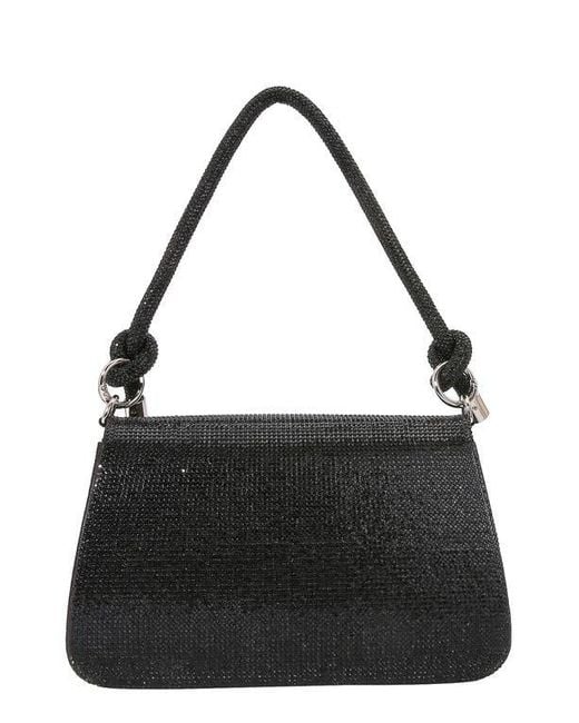 BERNESS Black Rhinestone Shoulder Bag