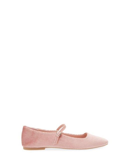 Steve Madden Pink Marree Corduroy Mary Jane Flat