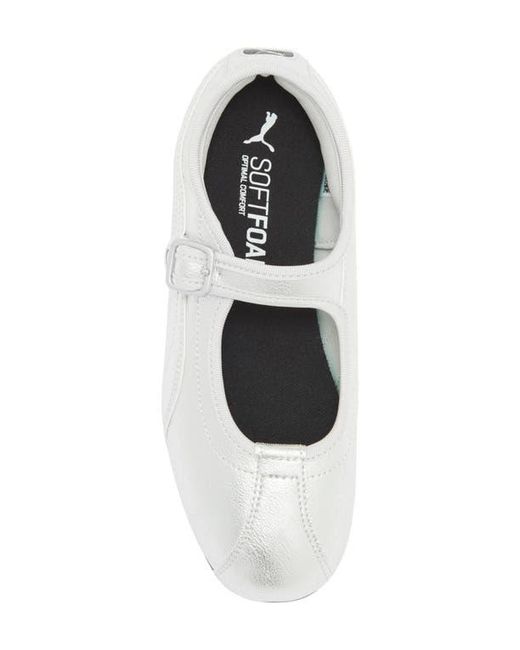 PUMA White Tacklette Flat