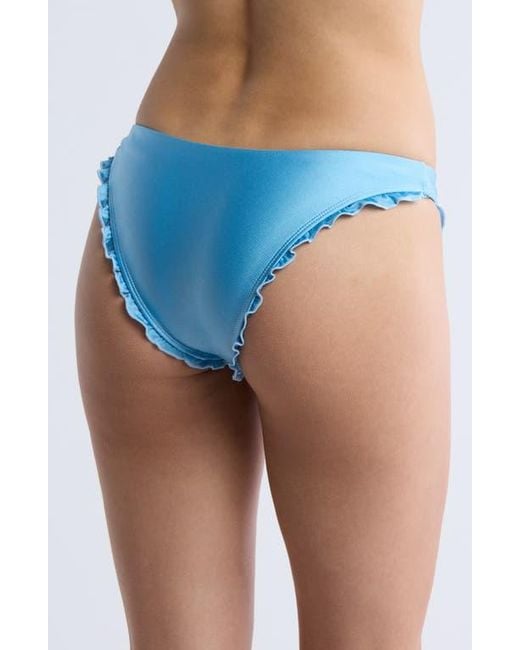 Dippin' Daisy's Blue Alina Ruffle Bikini Bottoms