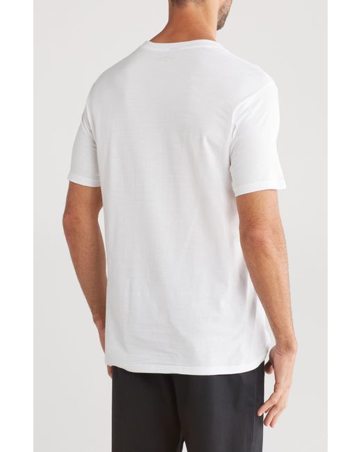 Billabong White Synched Cotton Graphic T-shirt for men