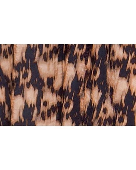 MELLODAY Multicolor Bubble Sleeve Fit & Flare Midi Dress