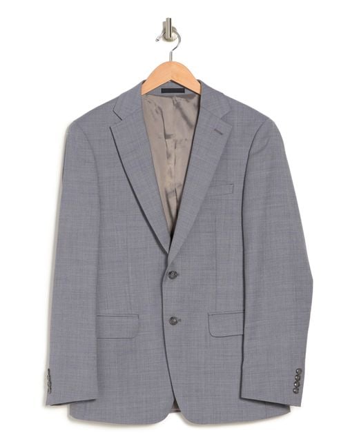 Calvin Klein Wool Solid Medium Grey Suit Suit Separates Jacket At ...