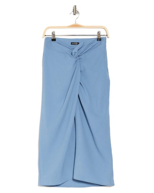 AREA STARS Blue Penny Midi Skirt