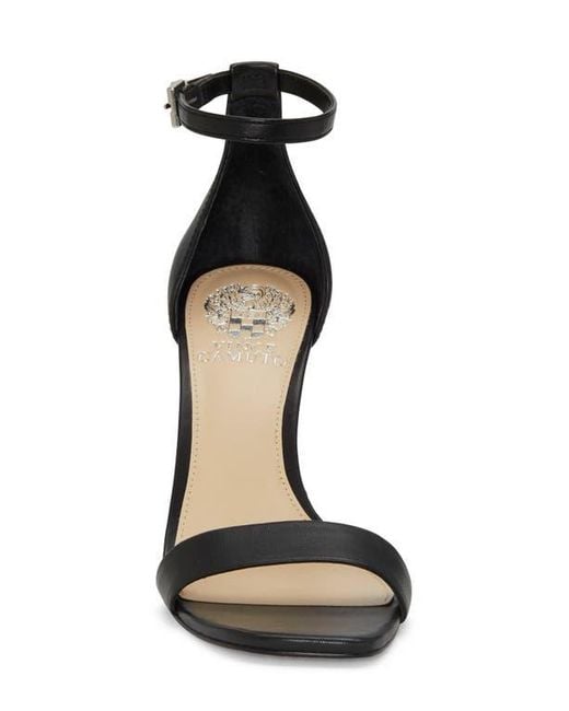 Vince Camuto Black Lauralie Ankle Strap Sandal