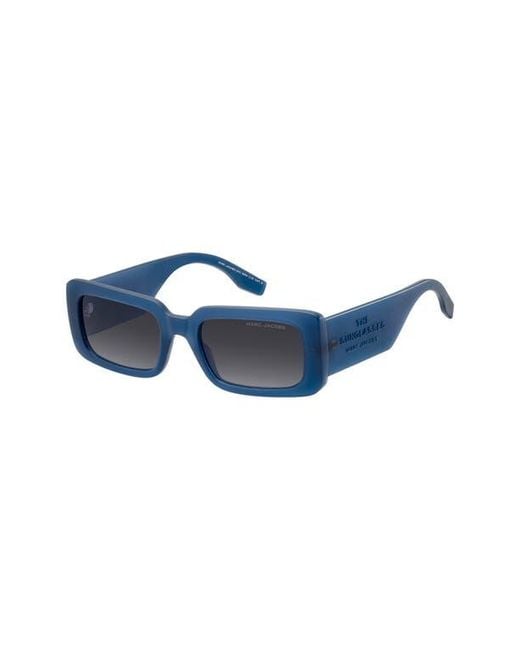 Marc Jacobs Blue 53Mm Gradient Rectangular Sunglasses