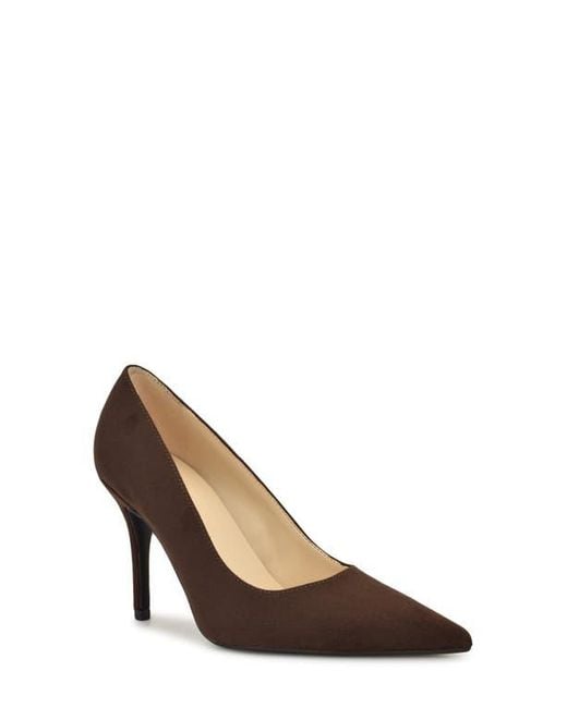 Nine West Brown Gines Pointed Toe Pump