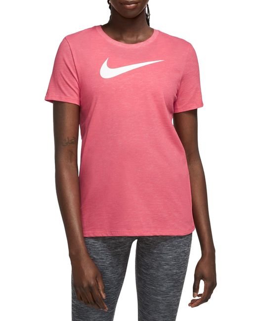 Nike Pink Dri-fit Swoosh T-shirt