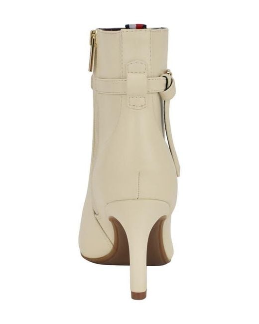 Tommy Hilfiger Natural Twjorine Logo Manmade Ankle Boots