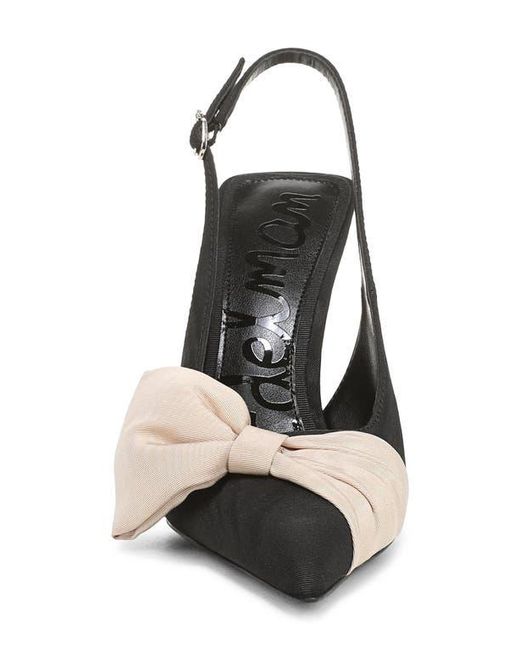 Sam Edelman Black Onia Pointed Toe Slingback Pump