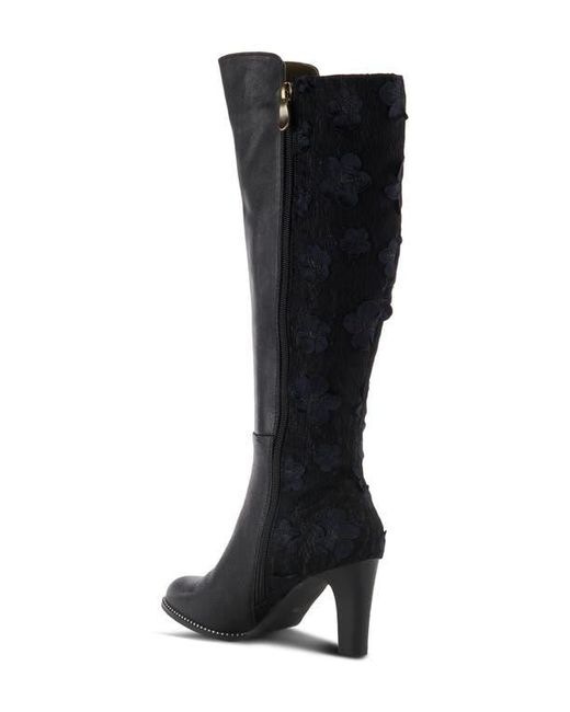 Spring Step Black Rozena Knee High Boot
