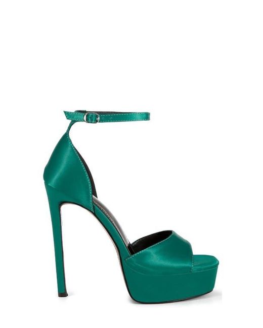 Rag & Co Green Marshis Platform Sandal