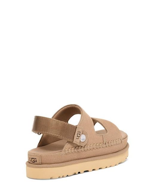 Ugg Natural Goldenstar Glide Platform Sandal
