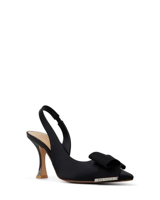 Ted Baker Black Lola Bow Slingback Pointed Toe Pump