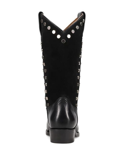 Frye Black Billy Stud Western Boot