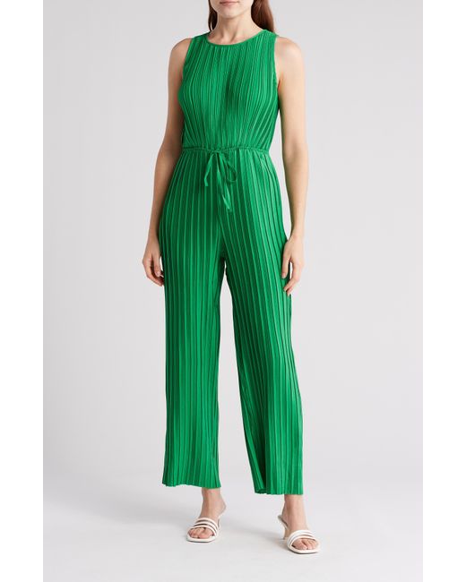 Collective Concepts Green Woven Straight Leg Jumpsuit