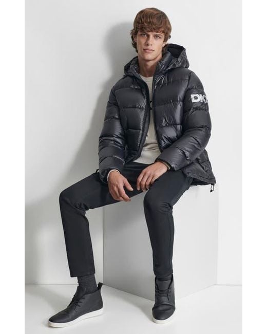 Dkny puffer coat mens best sale