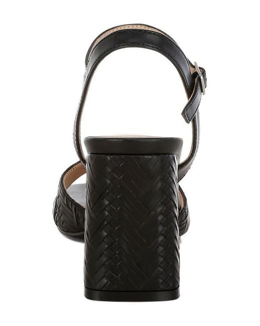 LONDON RAG Black Elana Block Heel Sandal